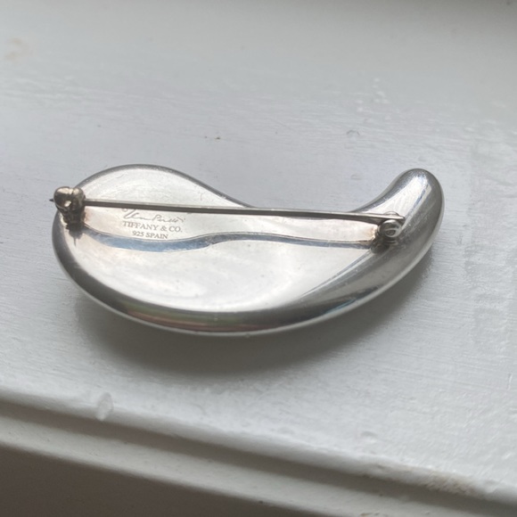 Authentic Vintage Tiffany & Co. Elsa Peretti Bean brooch Spain Sterling - Picture 8 of 8